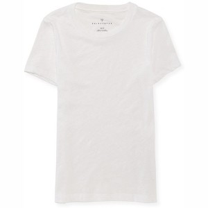 Aeropostale Womens Burnout SS Basic T-Shirt, White, X-Small - 1 of 1