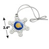Albany State University Primary Logo Metal Snowflake Christmas Tree Holiday Ornament - 3 of 3
