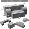 Kids Couch for Toddlers and Kids Foam Play Sofa Set with Detachable Cushions Convertible Soft Couch for Reading Playing and Sleeping - 4 of 4