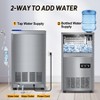 Hothope Fast Ice Making Commercial Machine - 150Lbs per Day, 45Lbs Storage, Stainless Steel, 8-15 Minute Cycles - 2 of 4