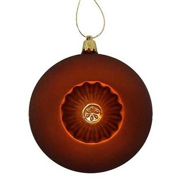 Northlight 6ct Matte Retro Reflector Shatterproof Christmas Ball Ornament Set 4" - Orange