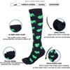 Clover Pattern Knee High Socks (Toe Socks) from the Sock Panda (Women's Sizes, Adult Medium) - 3 of 3