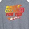 Women's - Hot Wheels - Valentine's Made to Race Art Graphic Racerback Tank - 2 of 4