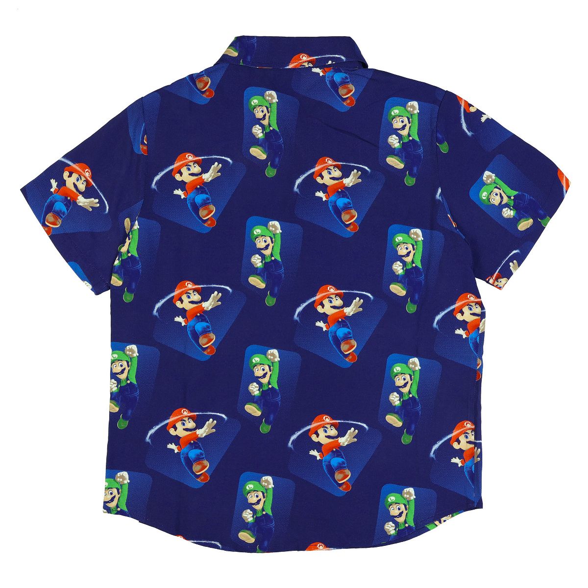 Seven Times Six Nintendo Super Mario Galaxy Hawaiian Shirt Boy's Mario Bros Button Up Top - thumbnail 7