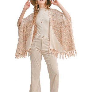 Women's New Energy Fringe Cardigan - Sadie & Sage - 1 of 3