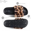 Jessica Simpson Womens Fuzzy Open Toe Slide Slipper - 2 of 4