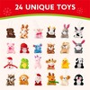 Joyfy 2025 Christmas Advent Calendar – 24 Days Mini Plush Stuffed Animal Set for Kids Gift - 3 of 4