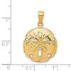 Black Bow Jewelry 14k Yellow Gold 18mm Sand Dollar Pendant - 4 of 4