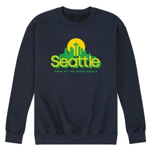 Men's - Instant Message - Seattle Washington Graphic Fleece Sweatshirt - 1 of 4