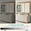 Grand Medicine Cabinet with Mirror and Light, Recessed/Mount Bathroom Medicine Cabinets, Defogger Mirror, Adjustable Shelves, Dimmable, Black - 3 of 4
