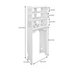 YIYIBYUS 4 Tier Over The Toilet Storage Cabinet, Bathroom Organizer - 4 of 4
