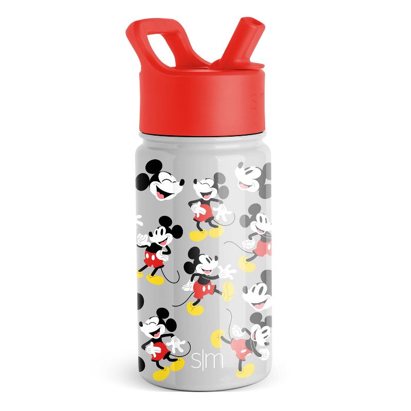 14oz Stainless Steel Summit Kids Water Bottle with Straw - Simple Modern, 1 of 10