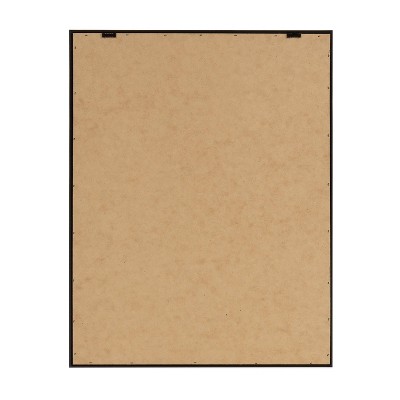 Orange Floral Print on Canvas with Gold Frame