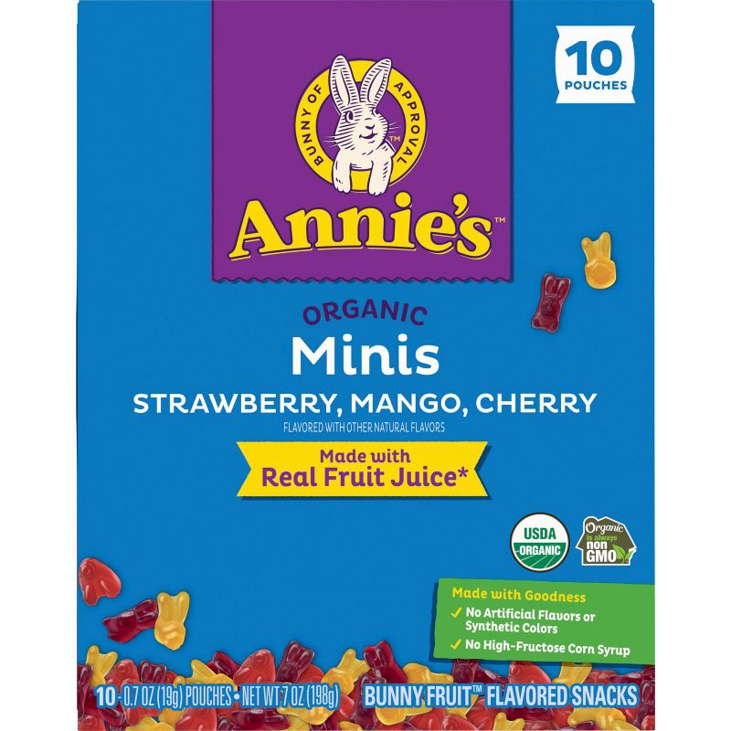 Annie&#39;s Minis Strawberry, Mango, Cherry - 7oz/10ct, 4 of 10