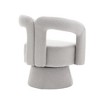 COWLOWN 26.38 in-L Navy Boucle 360 Degree Swivel Cuddle Barrel Accent Chair with Wide Upholstered - 3 of 4