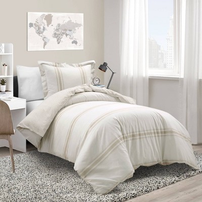 Lush D Cor Farmhouse Stripe Reversible Duvet Set Target   GUEST F59fdee7 5bcd 4658 8b6b A79748adaca7