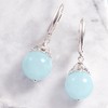 Ross-Simons 20.00 ct. t.w. Milky Aquamarine Drop Earrings in Sterling Silver - 3 of 4