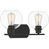 Quoizel Lighting Pruitt 2 - Light Vanity in  Matte Black - 3 of 4