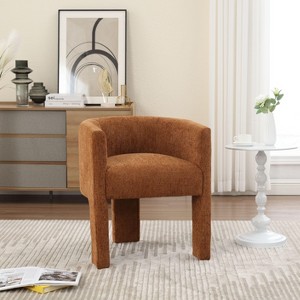 NicBex Modern Desk Chair, Modern Accent Chair with Metal Legs  Armchair for Home Office & Small Spaces - 1 of 4