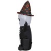 Gemmy Airblown Inflatable Skeleton w/Witch Hat , 4 ft Tall, Multi - 3 of 4