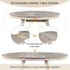 NicBex Natural Wooden Extendable Dining Table with Removable Leaf,Modern Oval Kitchen Table,Dining Room Furniture - 4 of 4