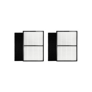 Nispira Type A2 Size True HEPA Replacement Filter For Filtrete Room Air Purifier FAP-C02-A2, FAP-C03-A2, FAP-T03-A2, Part 1150101, 2 Pack - 1 of 4