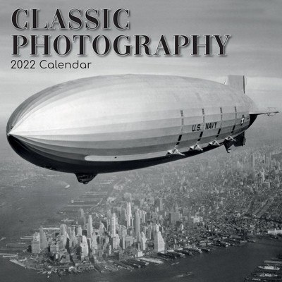 The Gifted Stationery 2021 - 2022 Black and White Monthly Wall Calendar, 16 Month, Classic Photography Theme with Reminder Stickers, 12 x 12 in