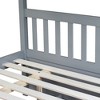 NicBex Full over Full Bunk Bed Detachable Wooden Bed Frame with Trundle, Ladder and Full Length Guardrail, No Box Spring Required - 4 of 4