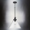 Urban Ambiance Luxury Modern Farmhouse Indoor Pendant,  14''H x 16"W x 16''D,  Matte Black Finish, UHP4676 - 3 of 4
