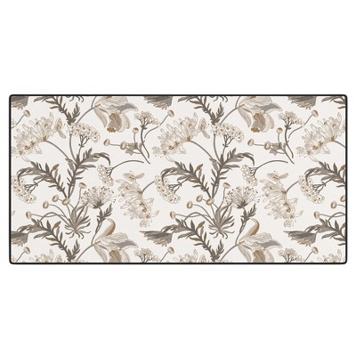 Iveta Abolina Poesie French Garden Cream Desk Mat