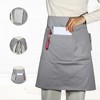 Unique Bargains Waist Apron Half Apron with Pockets 1 Pc - 4 of 4