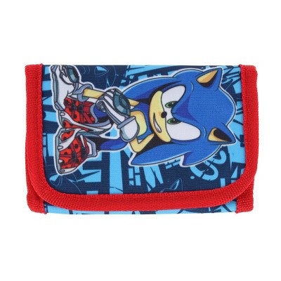 Textiel Trade Kid's Sonic Prime Hook and Loop Tri-Fold Wallet
