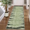 Modern Abstract Washable Rug – Non-Slip, Low Pile, Non-Shedding, Distressed Thin Design for Living Room, Bedroom, Dining Room, Office. - 2 of 4
