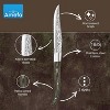 Amefa Lou Laguiole Vulcano Steak Knives, Set of 6, Hardened Hammered Stainless Steel, Triple Rivet Pakka Wood Ergonomic Handle, Serrated Edge 4 Inch - 3 of 4