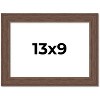 PosterPalooza | 13x9 Wide Barnwood Picture Frame, UV Acrylic, 6 Finishes - Grey, Brown, White, and Black - 2 of 4