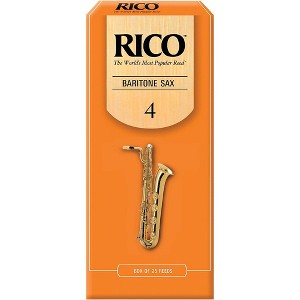 Rico Baritone Saxophone Reeds, Box of 25 Strength 4 - 1 of 2