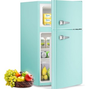 ZAFRO 3.2 Cu.Ft Mini Fridge with Freezer,Freestanding Compact Refrigerator with Freezer,Adjustable Temperature,2 Door Mini Fridge for Home,Dorm or RV - 1 of 4