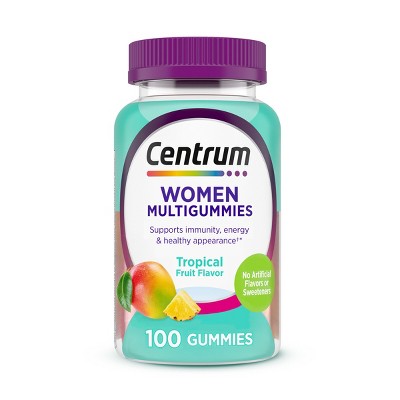 Centrum Women's Multivitamin Gummies - Tropical Fruit - 100ct