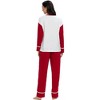 cheibear Womens Sleepwear Round Neck Nightwear with Pants Pajama Lounge Set - 4 of 4