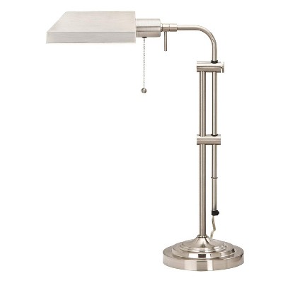 Cal Lighting 60W Pharmacy Tb Lp W/Adjust .Pole - Brushed Steel