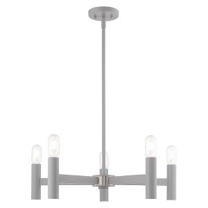 Livex Lighting Copenhagen 5 - Light Chandelier in  Nordic Gray - 1 of 1