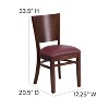 Flash Furniture Solid Back Wooden Restaurant Chair - 4 of 4
