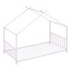 YOOCOZZ Twin Size Metal House-Shaped Platform Bed with Slat Kit - 4 of 4
