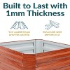 Sunnydaze Corrugated Galvanized Steel Raised Garden Bed for Plants, Vegetables, and Flowers - 24" Square x 11.75" H - 2 of 4
