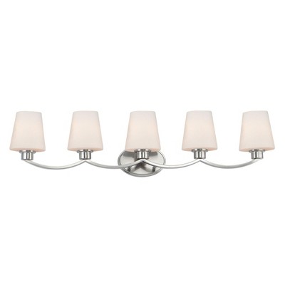 Maxim Lighting Shelter 5 - Light Vanity in  Satin Nickel
