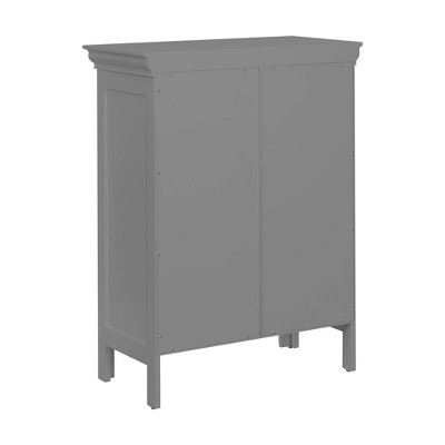 Stratford Sleek Gray Adjustable Shelving Living Room Cabinet