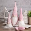 Northlight 12" Pink and White Spring Gnome - 2 of 4