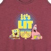 Women's - SpongeBob SquarePants - It's Lit Hanukkah Graphic Racerback Tank - 2 of 4