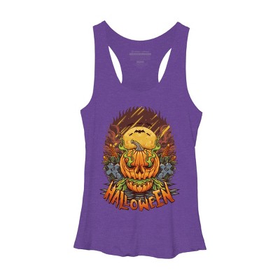 Women's Design By Humans halloween By arjanaproject Racerback Tank Top