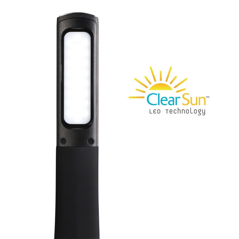 Recharge Desk Lamp (Includes LED Light Bulb) Black - OttLite, 5 of 11